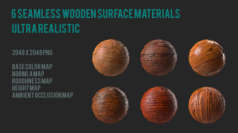 Seamless wooden surface texture pack