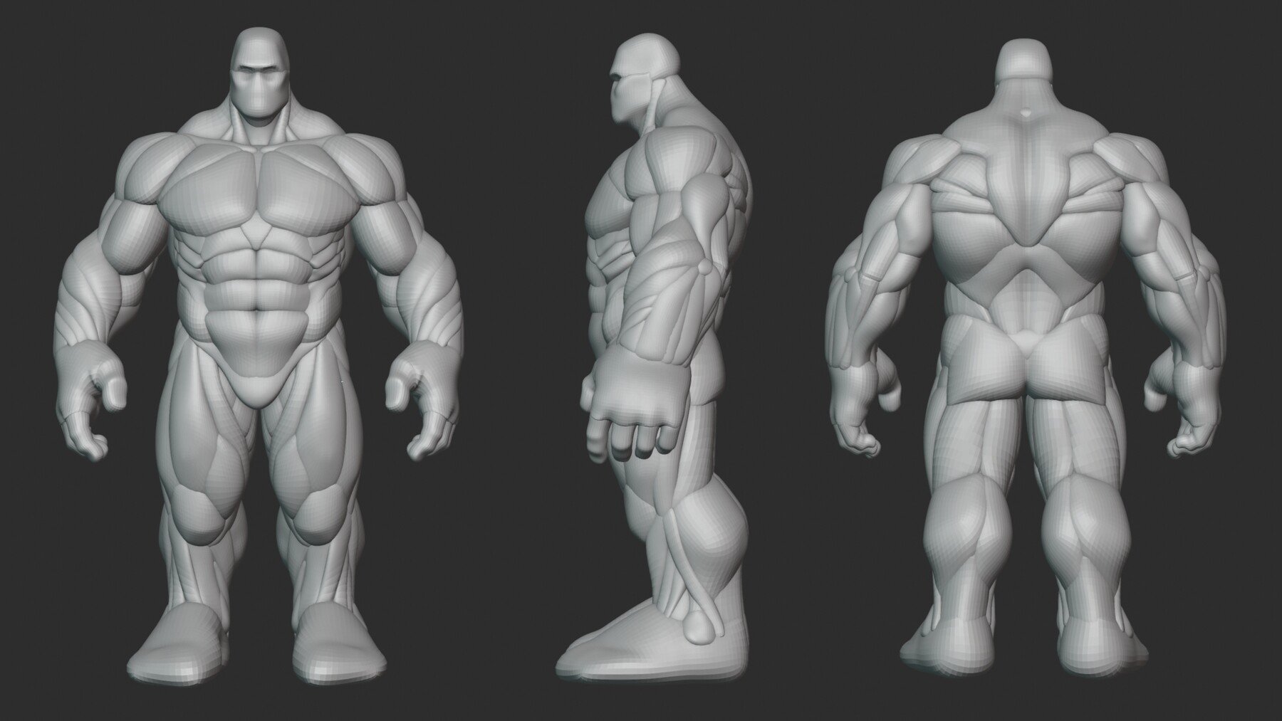 ArtStation - Hulky Anatomy Blockout | Resources