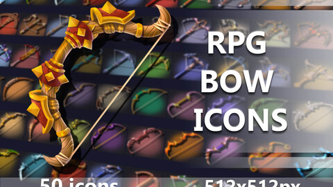 Bow And Crossbow RPG IconS
