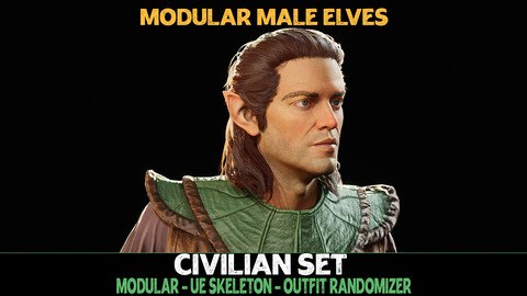 Civilian - Male Elf - Fantasy Elves Collection [UE5]