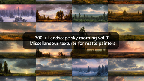700 + Landscape sky morning vol 01