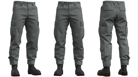 Military Tactical Combat Pants (Marvelous Designer / Clo 3D project+OBJ)