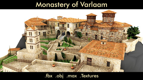 Monastery of Varlaam- 3d Model