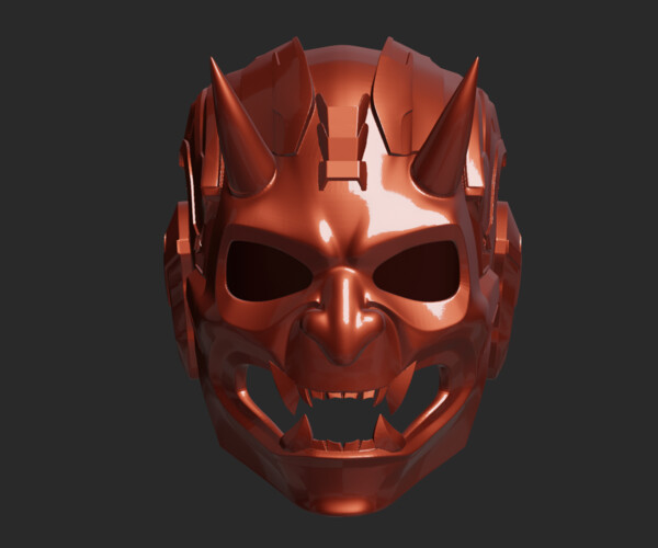 ArtStation - Printable Cyber Demon Helmet (STL) | Resources