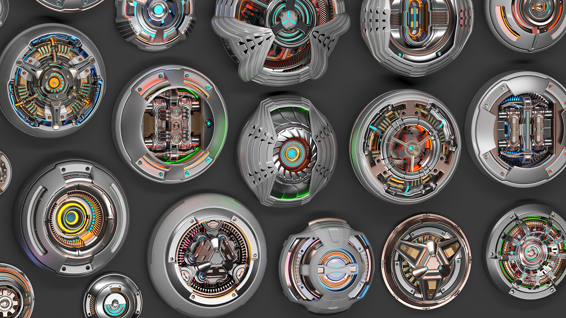 ArtStation - Sci Fi Kitbash 2 - subdivision ready 3D model | Resources