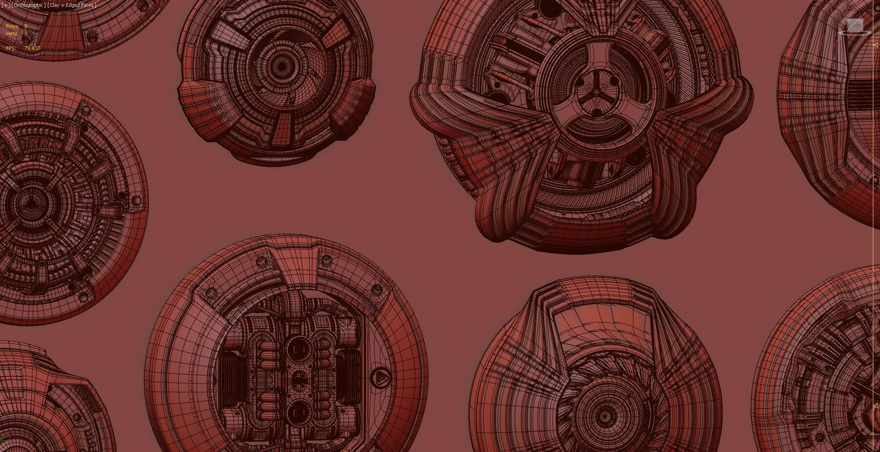 ArtStation - Sci Fi Kitbash 2 - subdivision ready 3D model | Resources