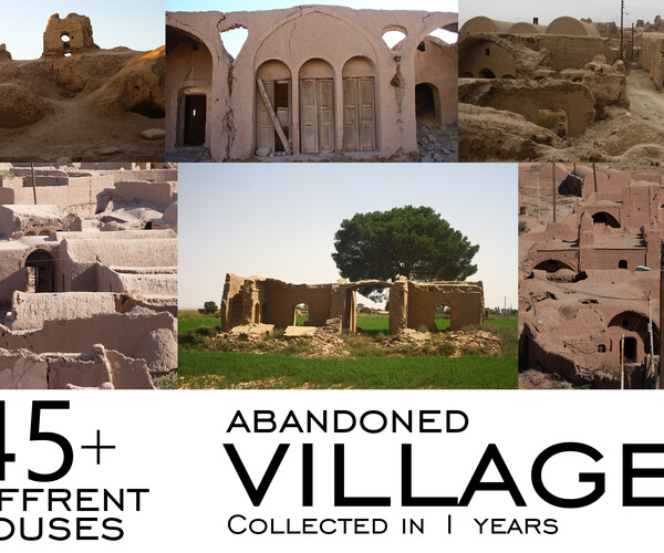 ArtStation 750 Photo of Abandoned villages Resources