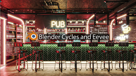 Bar-Restaurant Design for Blender
