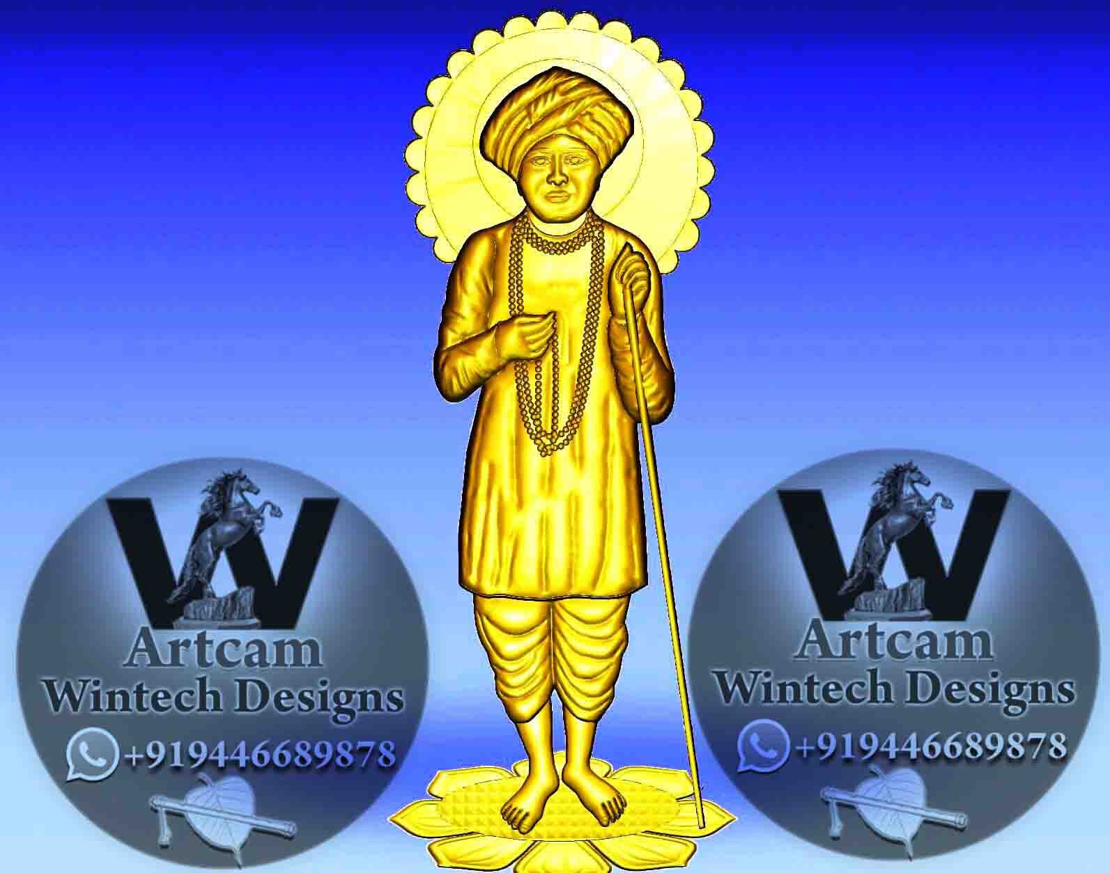 ArtStation - Jalaram Bapa 3D artcam design | Resources