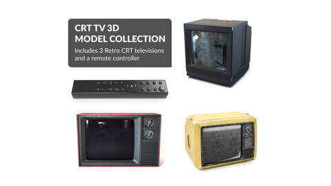 CRT TV 3D Model Collection