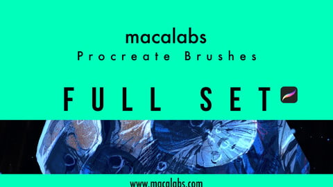 MACALABS_FullSet. Procreate Brushpack