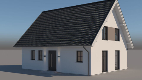 3D MODEL OF A GENERIC EUROPEAN HOUSE