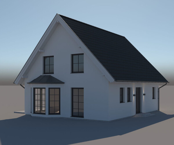 ArtStation - 3D MODEL OF A GENERIC EUROPEAN HOUSE | Resources