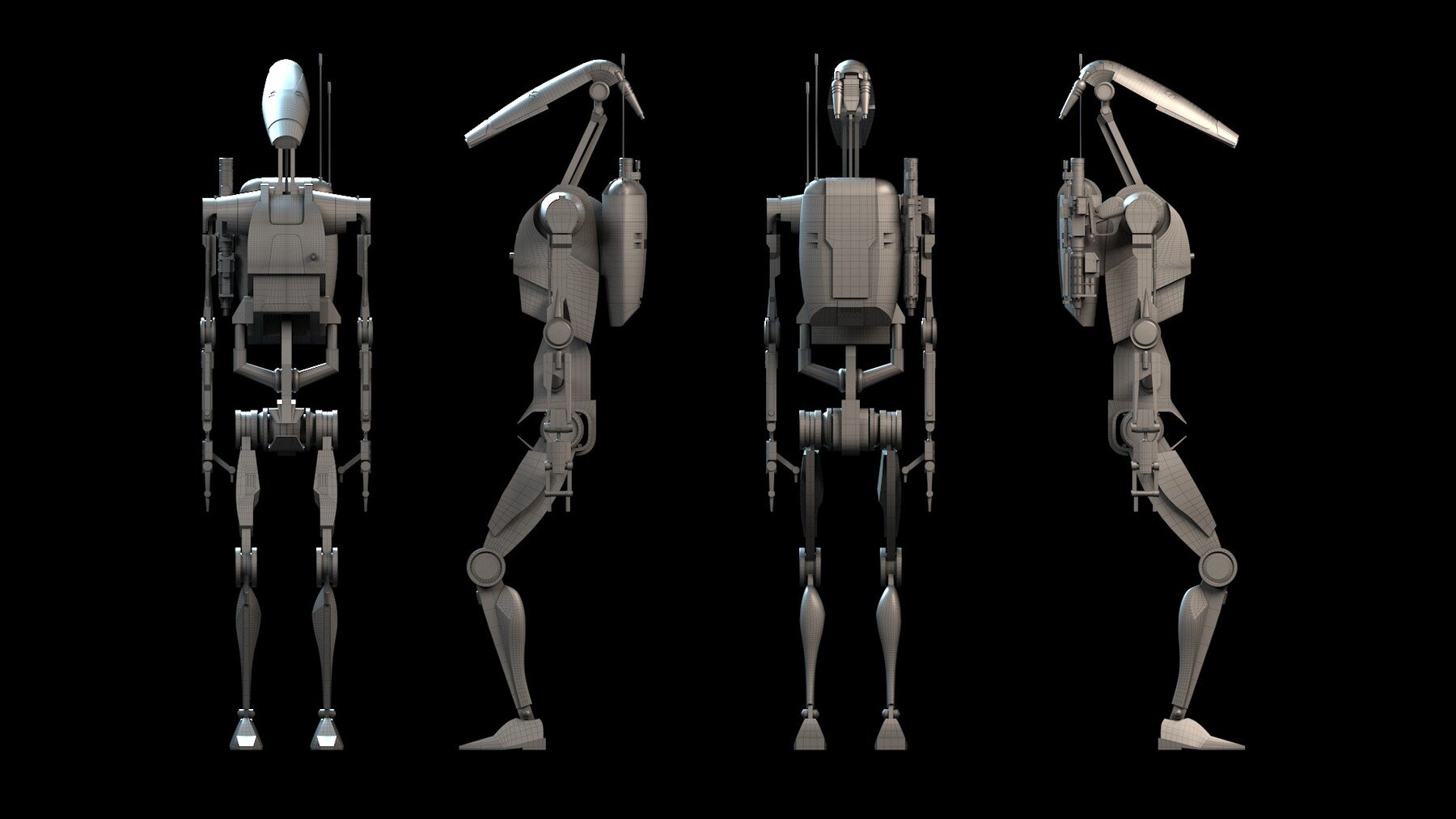 ArtStation - B1 Battle Droid Star Wars | Game Assets