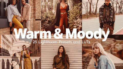 25 Warm and Moody LUTs and Lightroom Presets