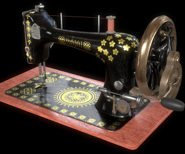 ArtStation SEWING MACHINE Game Assets