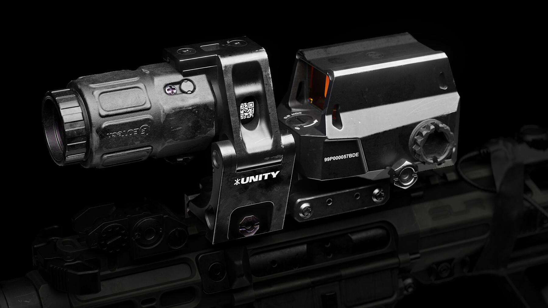 ArtStation Red Dot & Magnifier Combo Game Assets