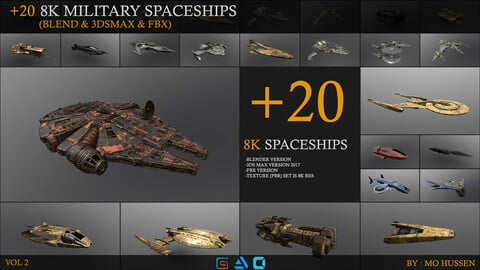 spaceships 8K Vol2