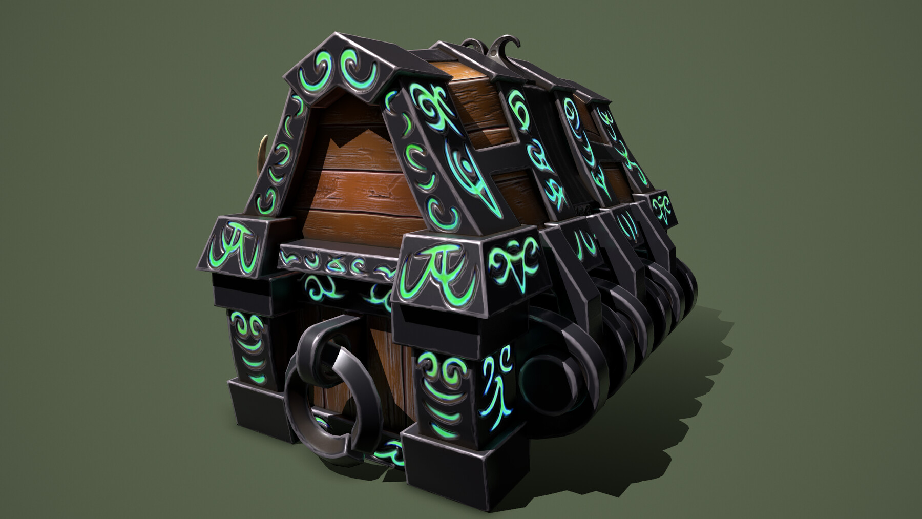 ArtStation Rune chest and ingots Game Assets