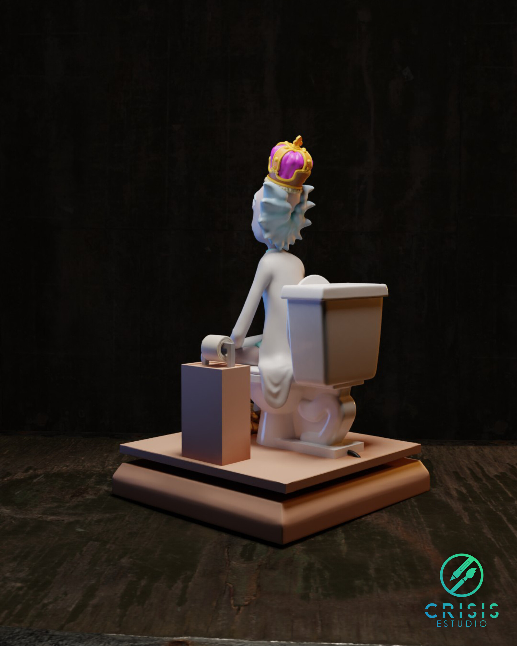 ArtStation - King of shit Rick and morty Fan Art Toy 3d print ready |  Resources