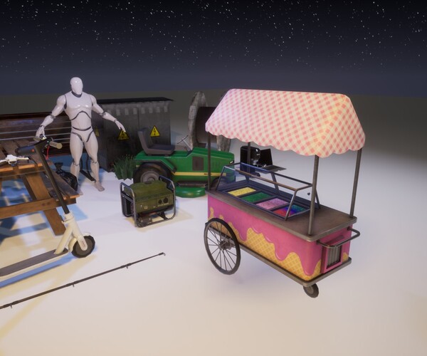 ArtStation Ice cream machine Game Assets