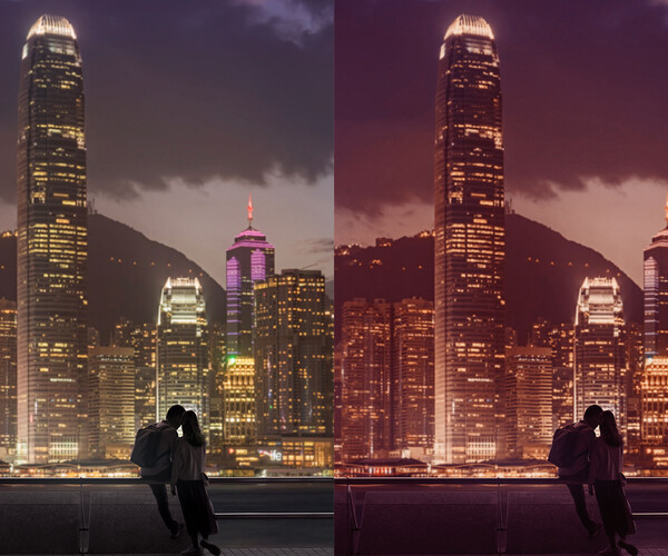 ArtStation Hong Kong at Night LUTs and Lightroom Presets Resources