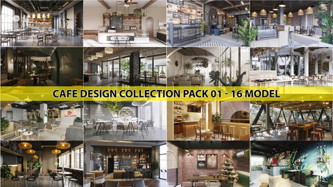 Cafe Design Collection Pack 01 - 16 model