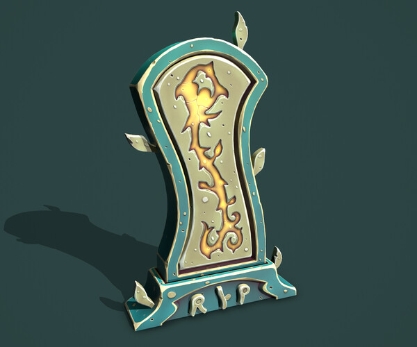 ArtStation - Gravestone rose | Game Assets