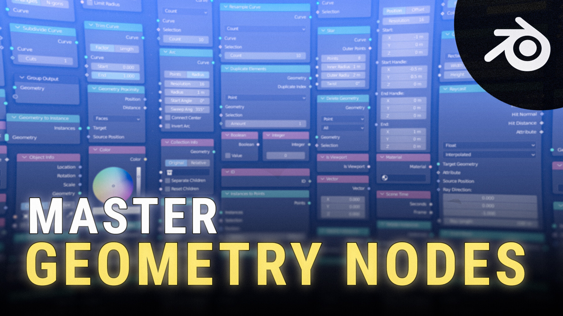 ArtStation - Master The Basics of Geometry Nodes | Tutorials