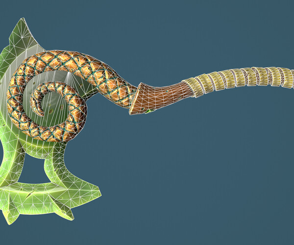 ArtStation Snake axe Game Assets