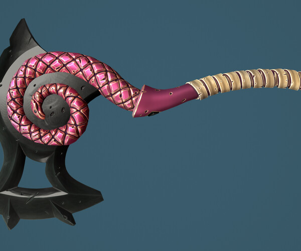 ArtStation Snake axe Game Assets