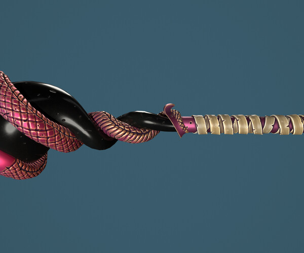 ArtStation Snake mace Game Assets