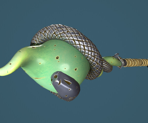 ArtStation Snake mace Game Assets