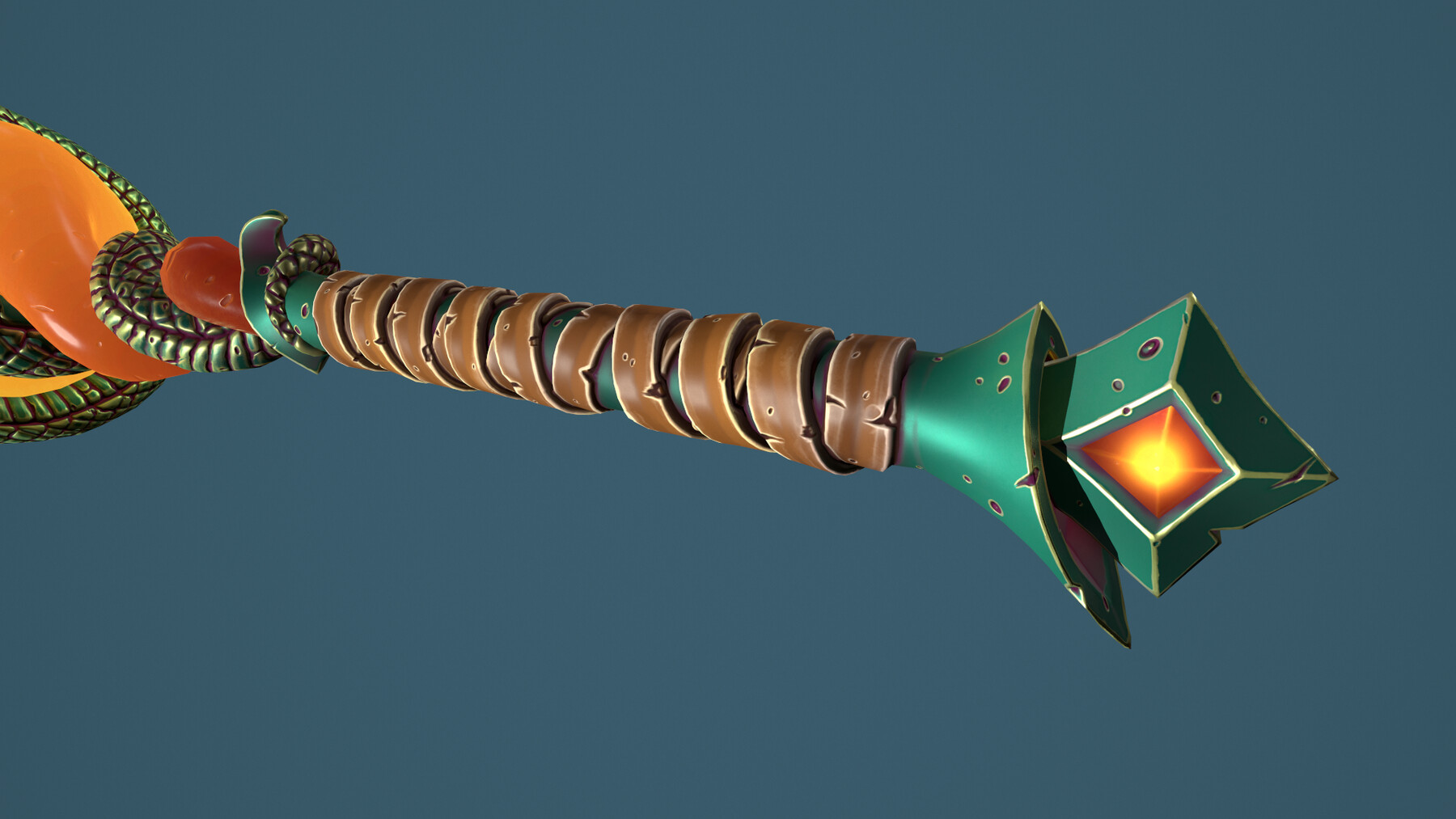 Artstation Snake Mace Game Assets