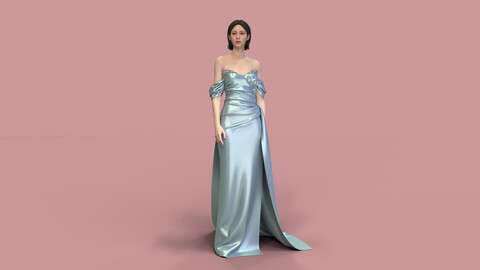 Realistic Model Of Female Dress