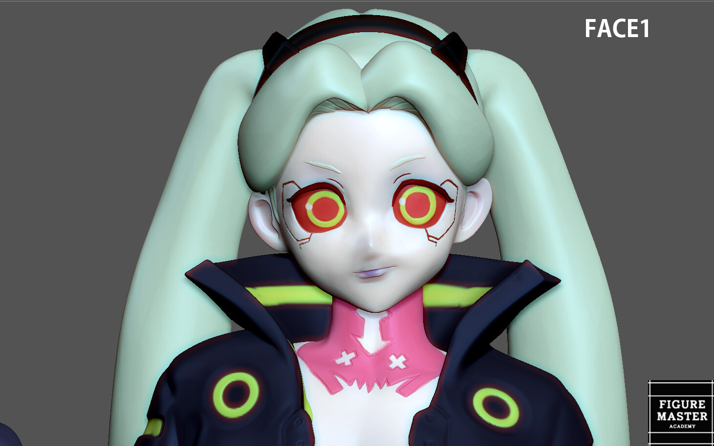 Rebecca from the Cyberpunk anime 3D Model in Woman 3DExport