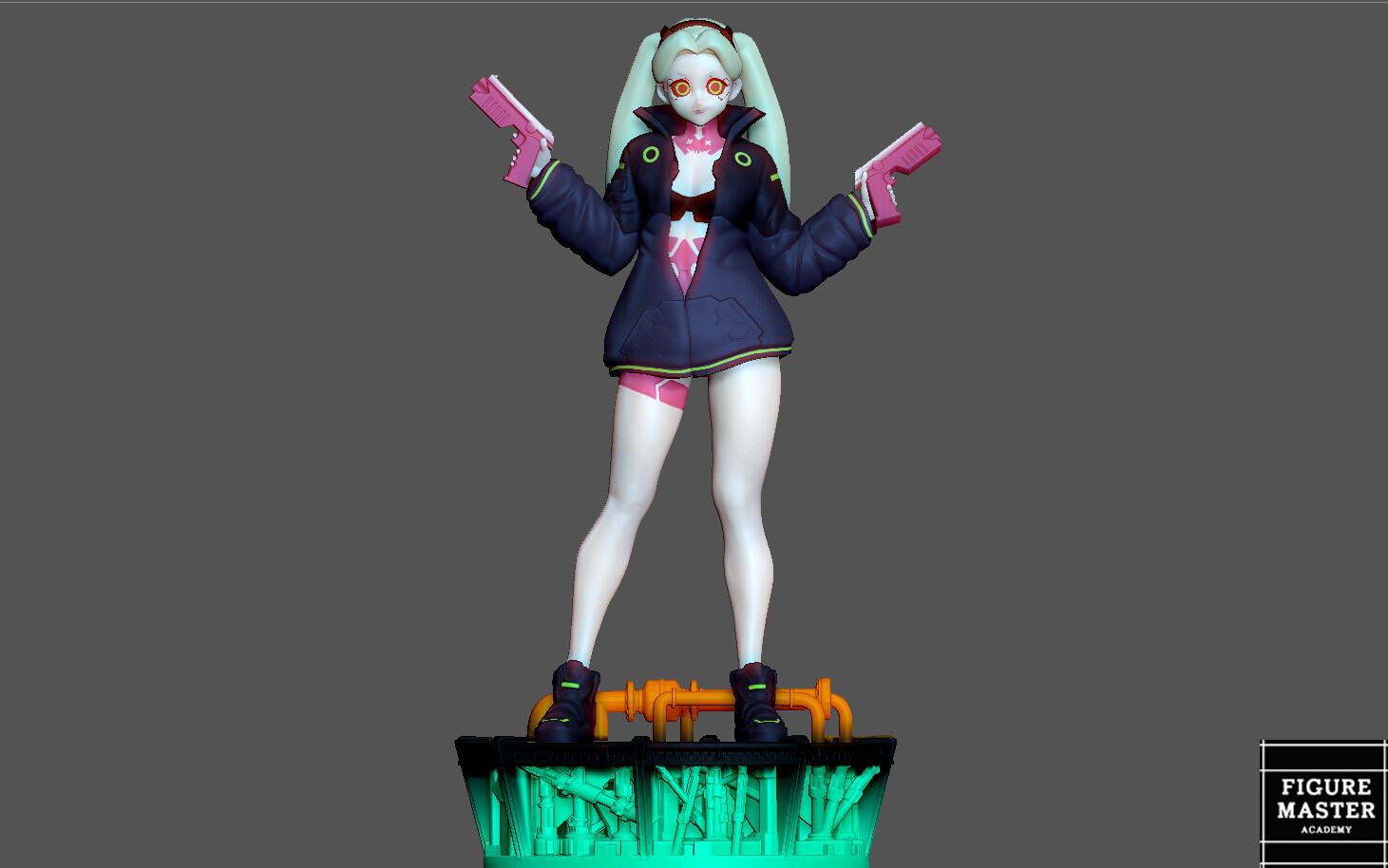 ArtStation - REBECCA CYBERPUNK EDGERUNNERS 2077 ANIME GIRL CHARACTER 3D  PRINT | Resources