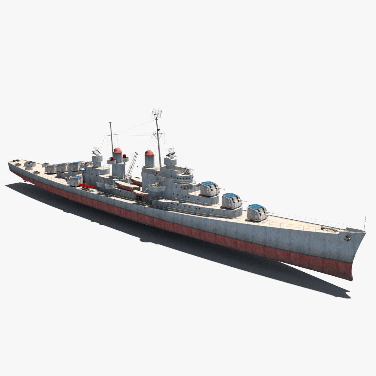 Steam ship 3d model фото 43