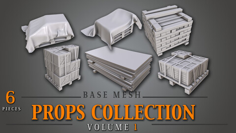Street Props Collection VOL.1 - Base Mesh