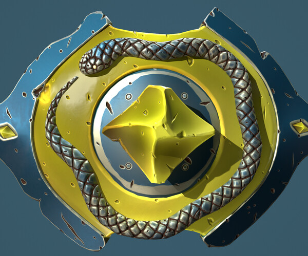 ArtStation Snake shield Game Assets