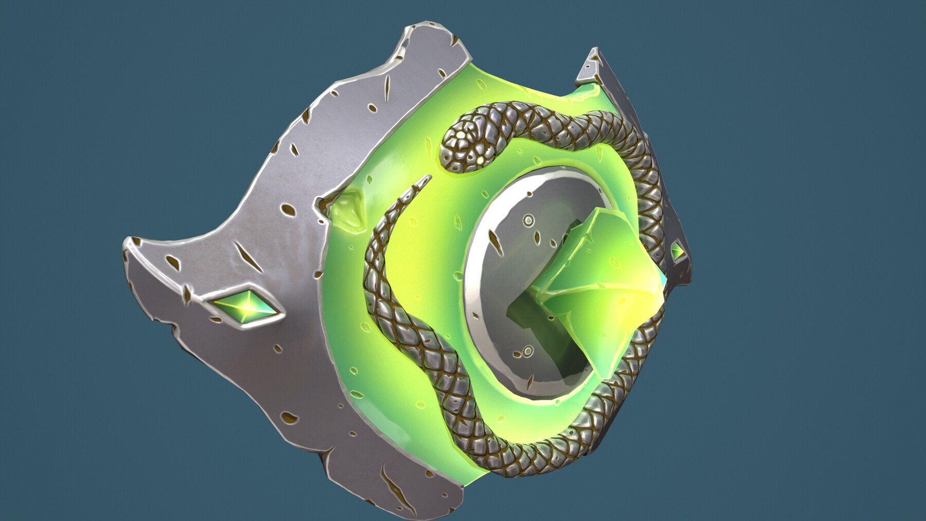 ArtStation Snake shield Game Assets