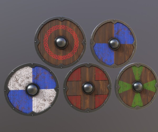 ArtStation - Painted Wooden Sheilds | Game Assets