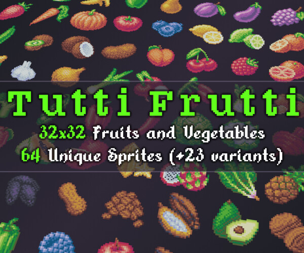 ArtStation - Pixel fruits