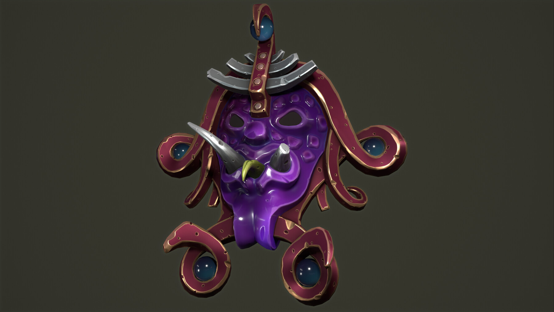 ArtStation Jade mask Game Assets