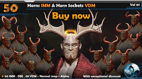 50 Horns IMM & Horn Sockets VDM  Vol 01