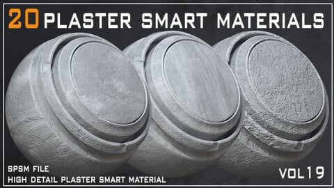 20 Plaster Smart Materials - VOL 19 (spsm file)