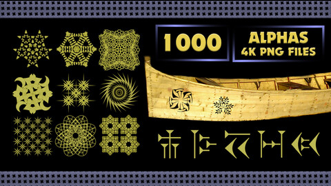 1000 Alpha Ornamental &Tileable Patterns