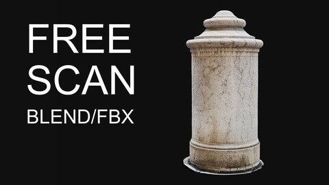 FREE SCAN PILLAR - BLEND/FBX