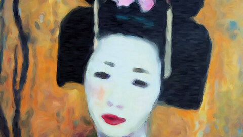 Japanese Geiko girl portrait