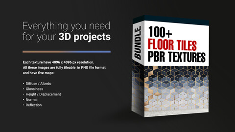 100+ PBR Textures - Floor Tiles
